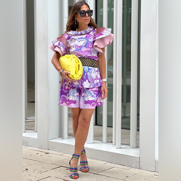 CeliaB B Ara derby spring Easter Dress // Pink Purple Medium - Picture 11 of 13